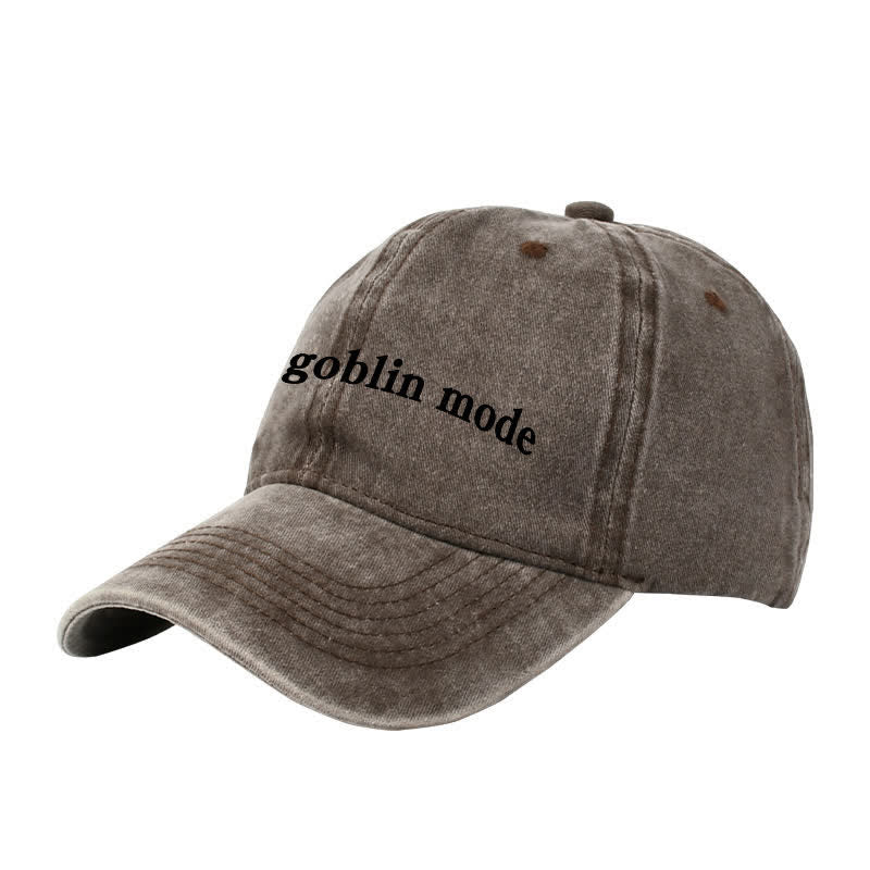 Gorra de béisbol ajustable bordada con el logo de Goblin Mode