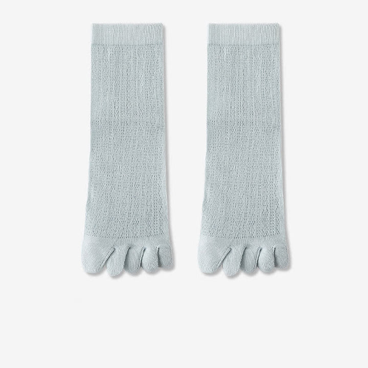 Calcetines de verano de malla fina de cinco dedos para mujer