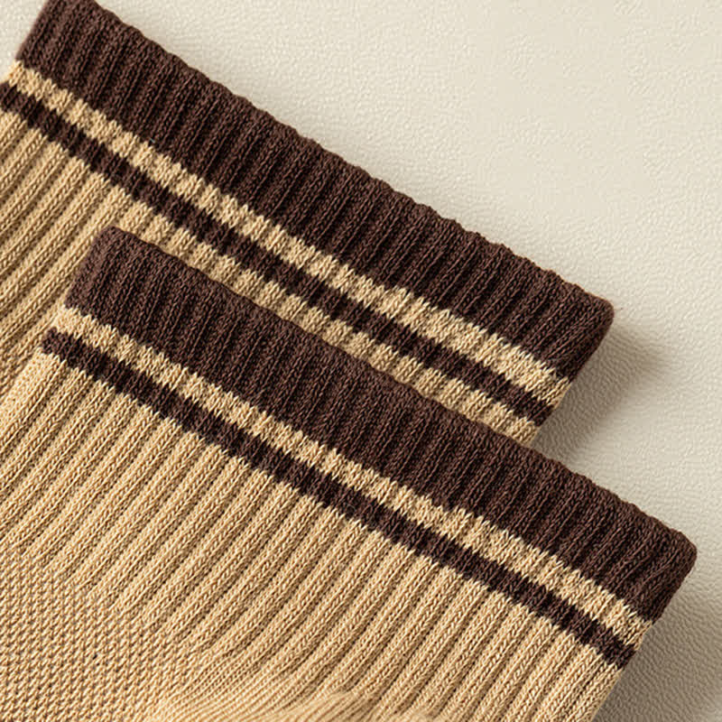 Calcetines cortos finos de verano con diseño acanalado de malla para hombre