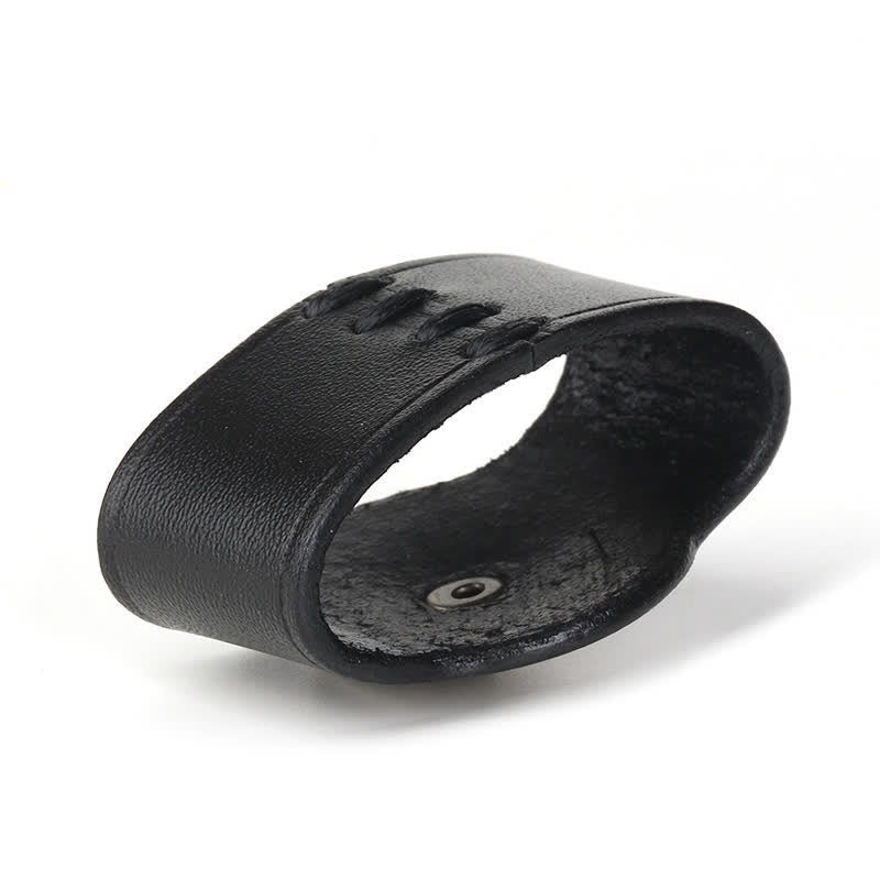 Anillo de fijación para cinturón de cuero auténtico con adorno para cintura