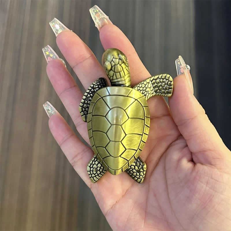 Encendedor de quesoseno recargable con forma de mini tortuga, novedoso