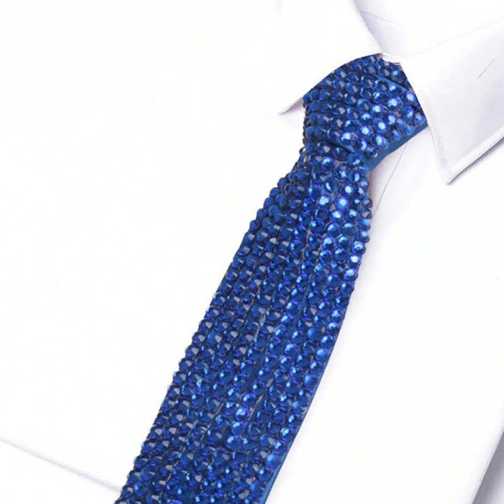 Corbata creativa con brillantes diamantes de imitación