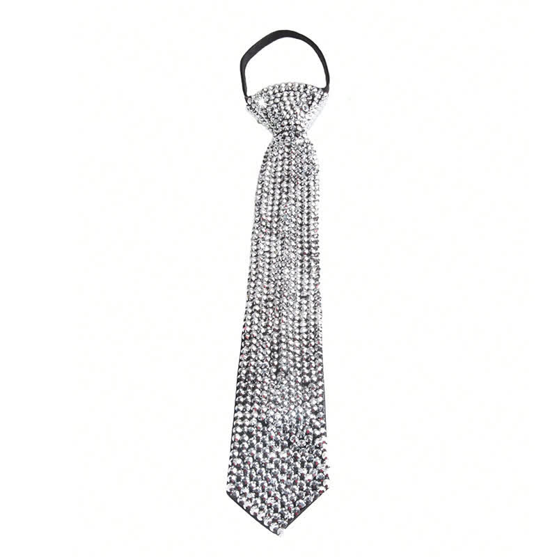 Corbata creativa con brillantes diamantes de imitación