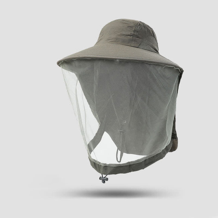 Sombrero de pescador unisex antimosquitos e insectos con protección de malla de velo