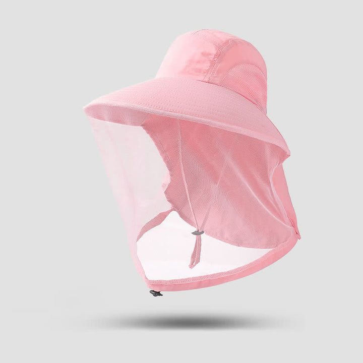 Sombrero de pescador unisex antimosquitos e insectos con protección de malla de velo
