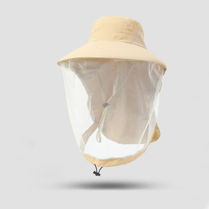 Sombrero de pescador unisex antimosquitos e insectos con protección de malla de velo