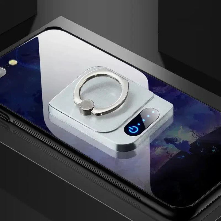 Soporte para teléfono cuadrado con control táctil y encendedor eléctrico recargable