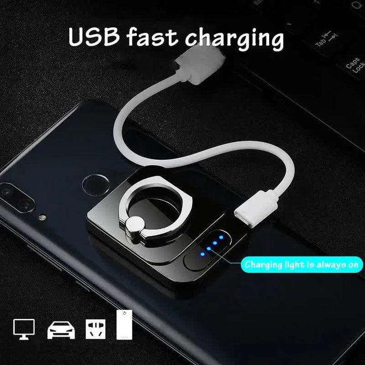 Soporte para teléfono cuadrado con control táctil y encendedor eléctrico recargable
