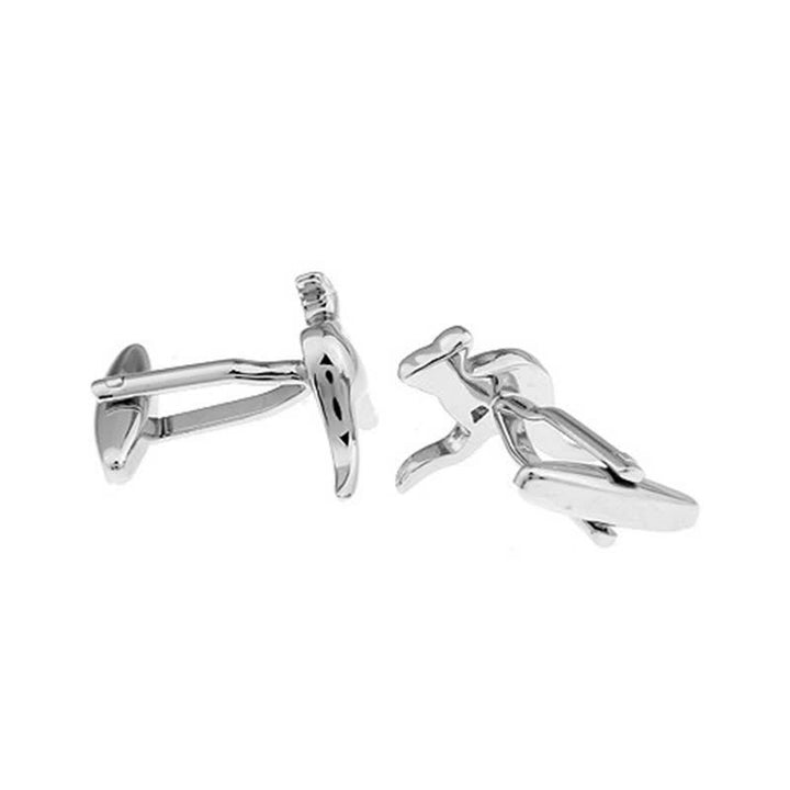 Gemelos plateados con forma de canguro para hombre (1 par) - image 3