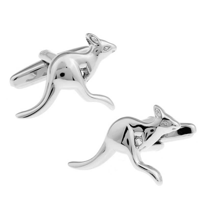 Gemelos plateados con forma de canguro para hombre (1 par) - Plata - image 1