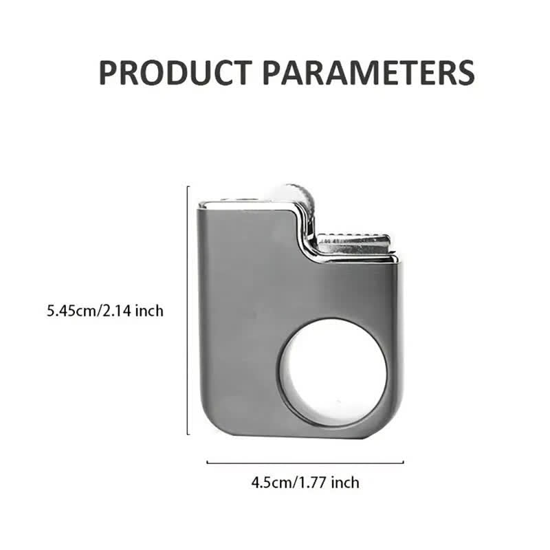 Encendedor de butano recargable con mango creativo en forma de anillo