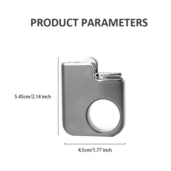 Encendedor de butano recargable con mango creativo en forma de anillo