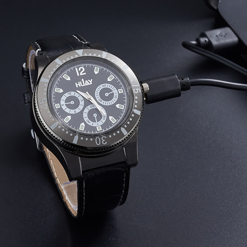 Encendedor de reloj eléctrico recargable funcional 2 en 1