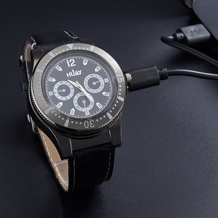 Encendedor de reloj eléctrico recargable funcional 2 en 1