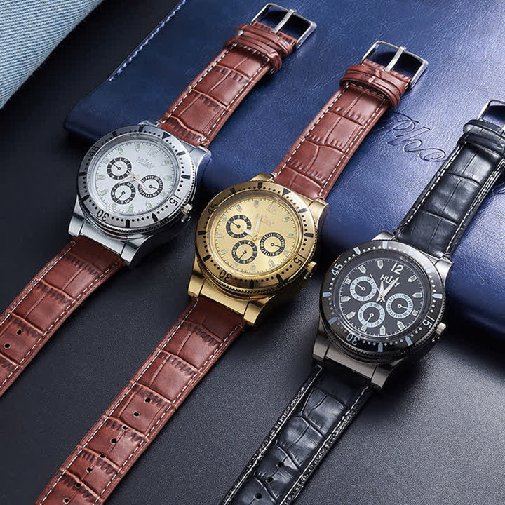 Encendedor de reloj eléctrico recargable funcional 2 en 1