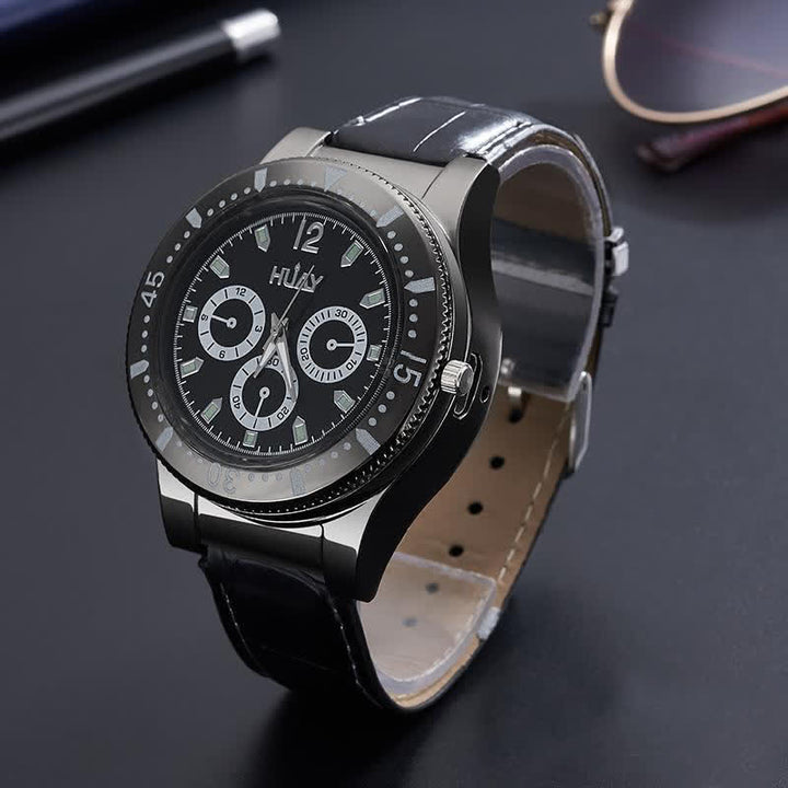 Encendedor de reloj eléctrico recargable funcional 2 en 1