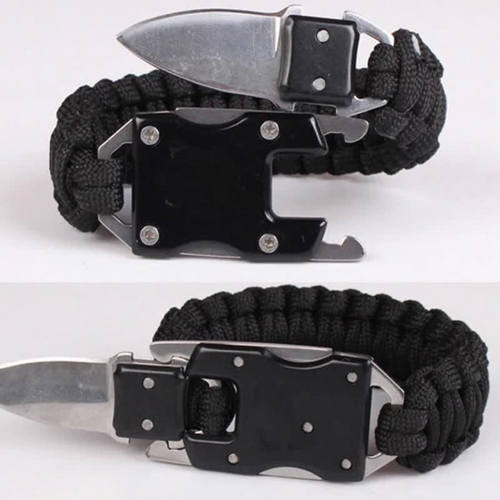 Pulsera táctica de supervivencia de emergencia para exteriores con cuchillo oculto - image 10