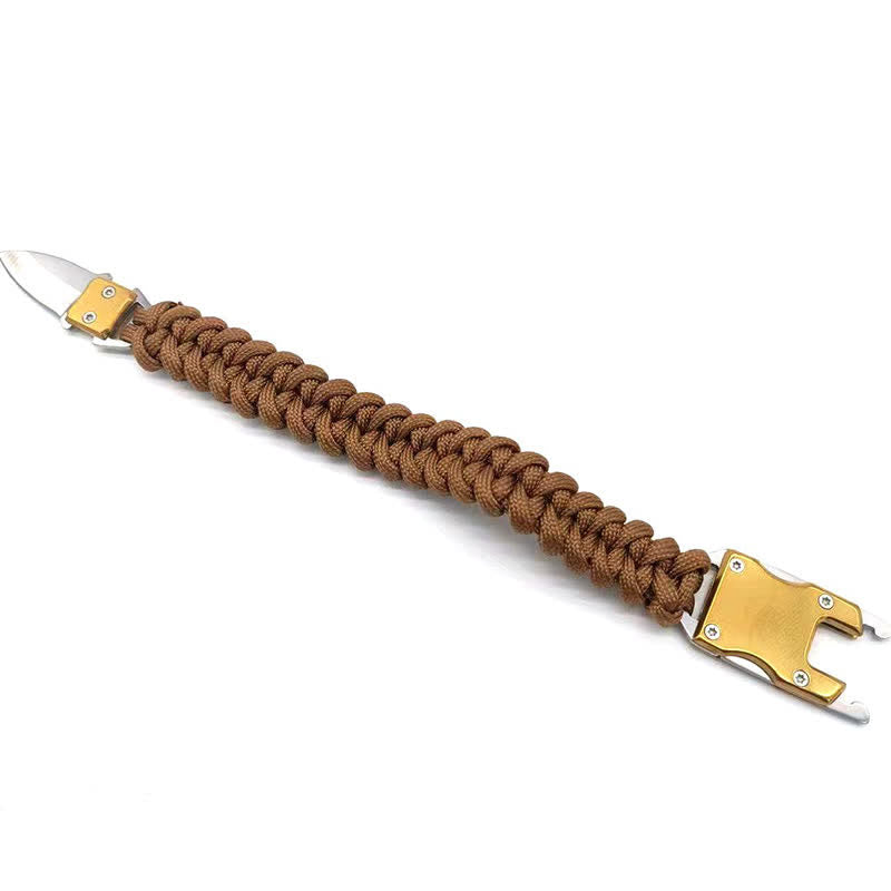 Pulsera táctica de supervivencia de emergencia para exteriores con cuchillo oculto - image 3
