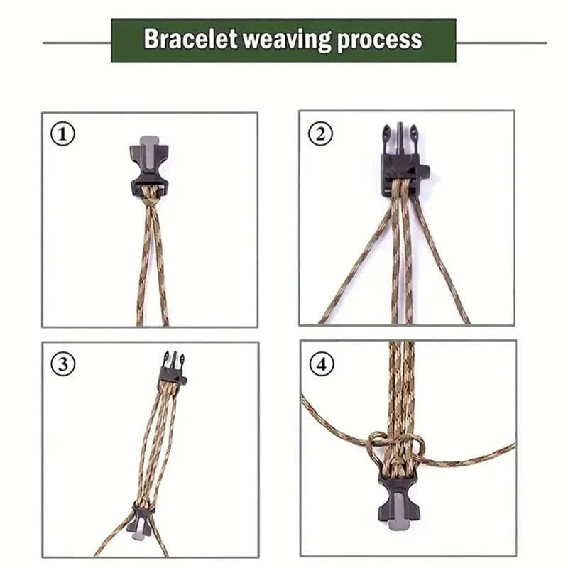 Pulsera táctica de supervivencia de emergencia para exteriores con cuchillo oculto - image 6