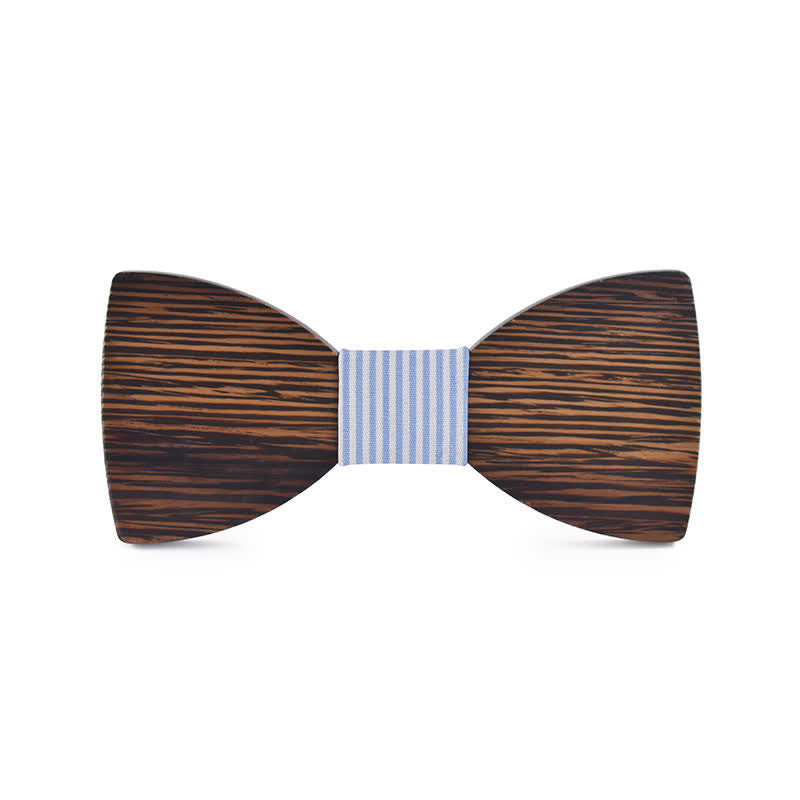 Pajarita de madera para boda con nombre personalizado grabado para hombre - Wengué - Estilo #6 - image 18