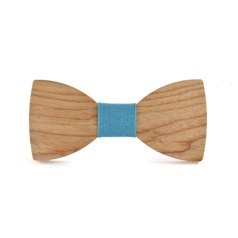 Pajarita de madera para boda con nombre personalizado grabado para hombre - Madera de fresno blanco - Estilo #5 - image 23