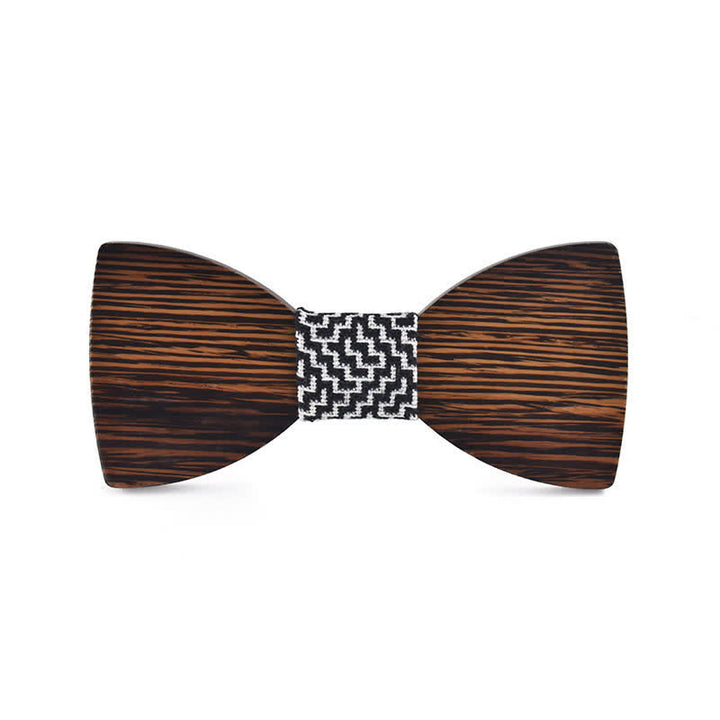 Pajarita de madera para boda con nombre personalizado grabado para hombre - Wengué - Estilo #2 - image 14