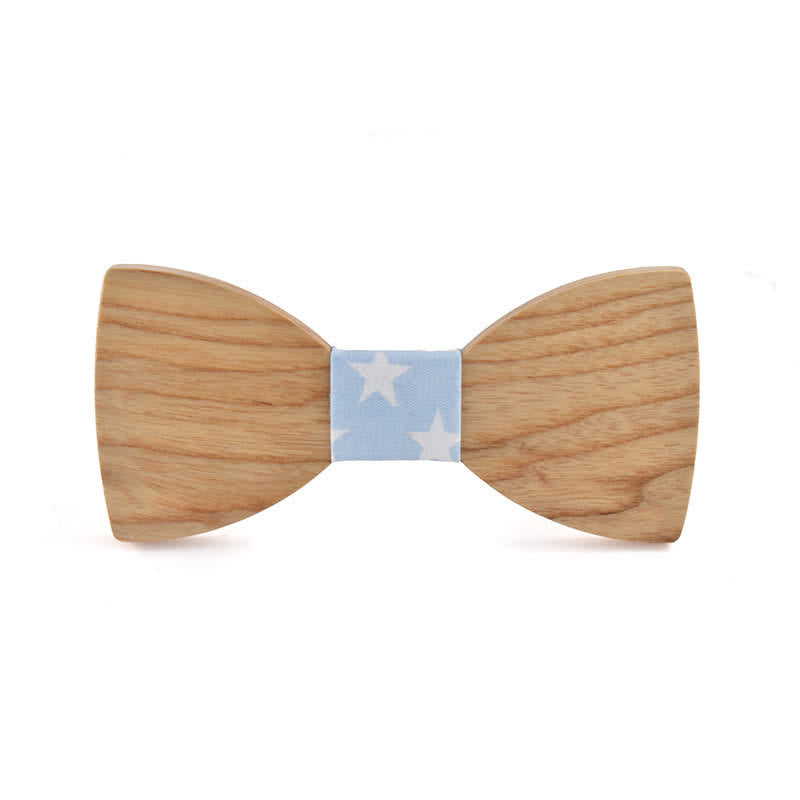 Pajarita de madera para boda con nombre personalizado grabado para hombre - Madera de fresno blanco - Estilo #7 - image 25