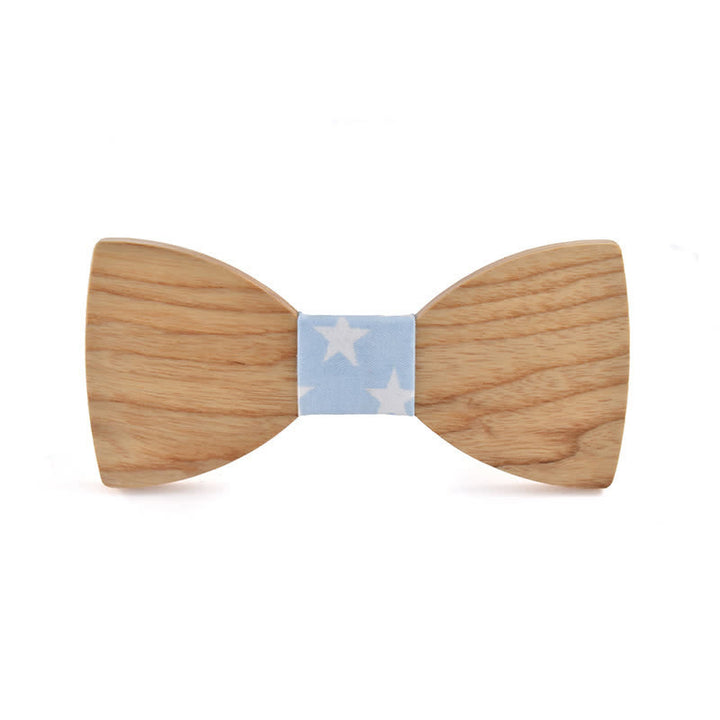 Pajarita de madera para boda con nombre personalizado grabado para hombre - Madera de fresno blanco - Estilo #7 - image 25
