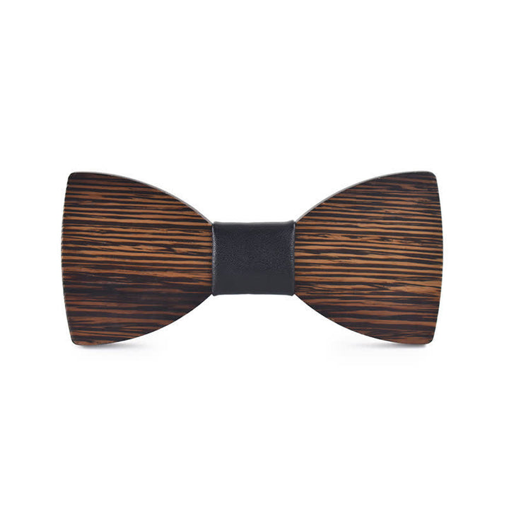 Pajarita de madera para boda con nombre personalizado grabado para hombre - Wengué - Estilo #1 - image 13