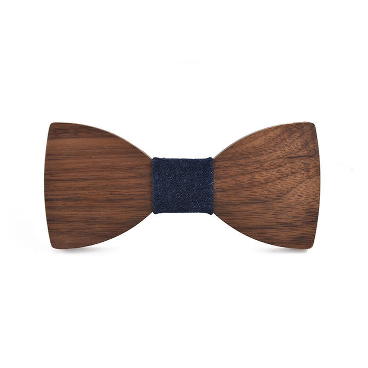 Pajarita de madera para boda con nombre personalizado grabado para hombre - Nogal negro - Estilo #2 - image 7
