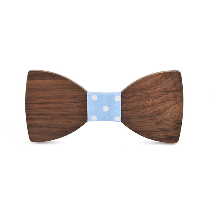 Pajarita de madera para boda con nombre personalizado grabado para hombre - Nogal negro - Estilo #4 - image 9