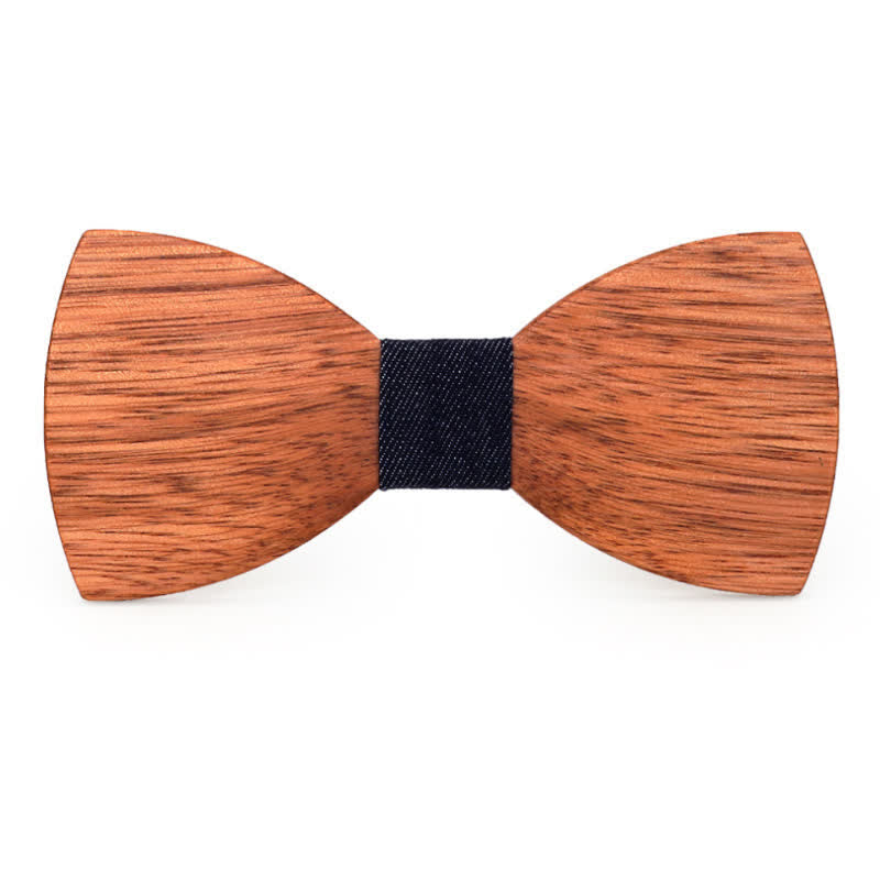 Pajarita de boda de madera de begonia grabada con nombre personalizado para hombre