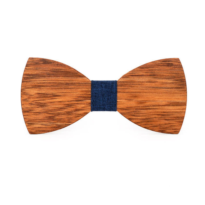 Pajarita de boda de madera de begonia grabada con nombre personalizado para hombre