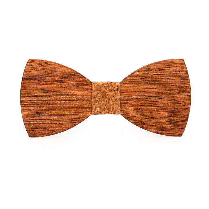 Pajarita de boda de madera de begonia grabada con nombre personalizado para hombre