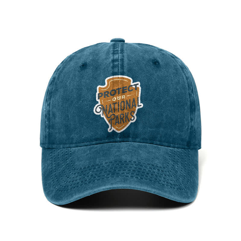Gorra de béisbol ajustable "Camping Protect Our National Parks"