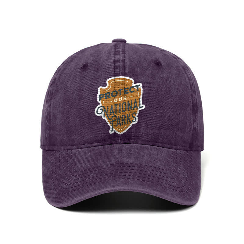 Gorra de béisbol ajustable "Camping Protect Our National Parks"