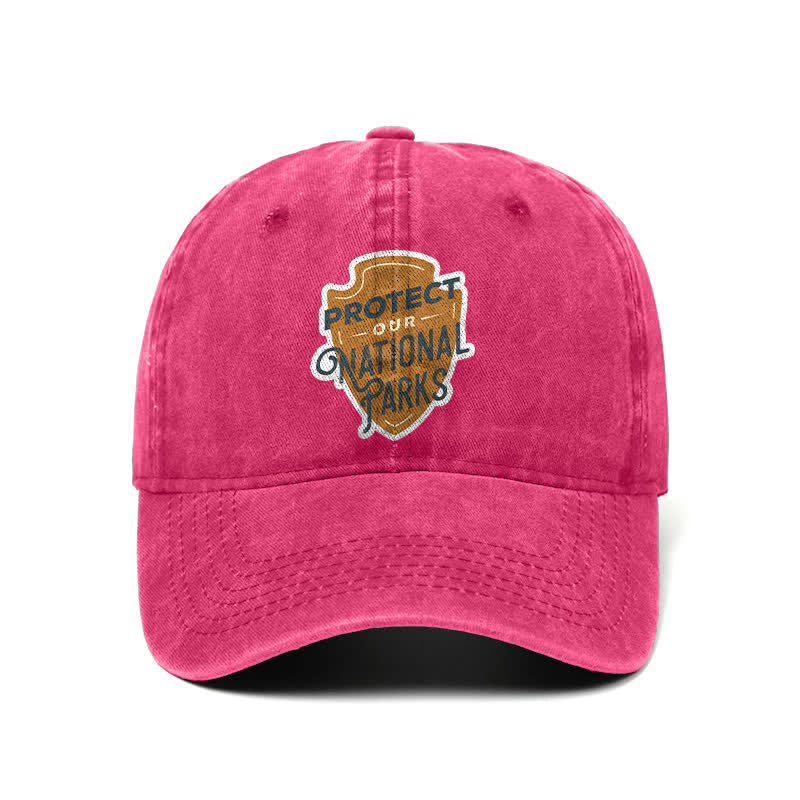 Gorra de béisbol ajustable "Camping Protect Our National Parks"