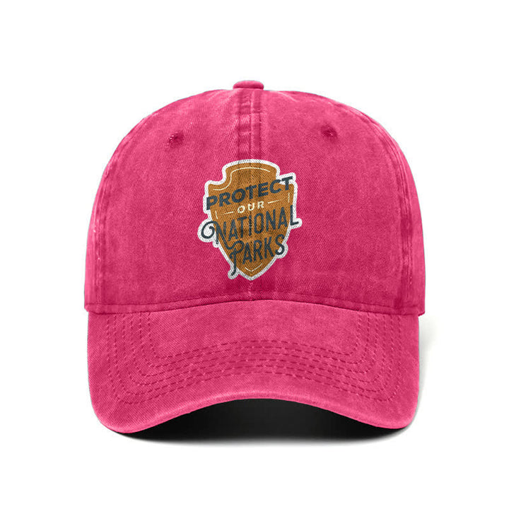 Gorra de béisbol ajustable "Camping Protect Our National Parks"