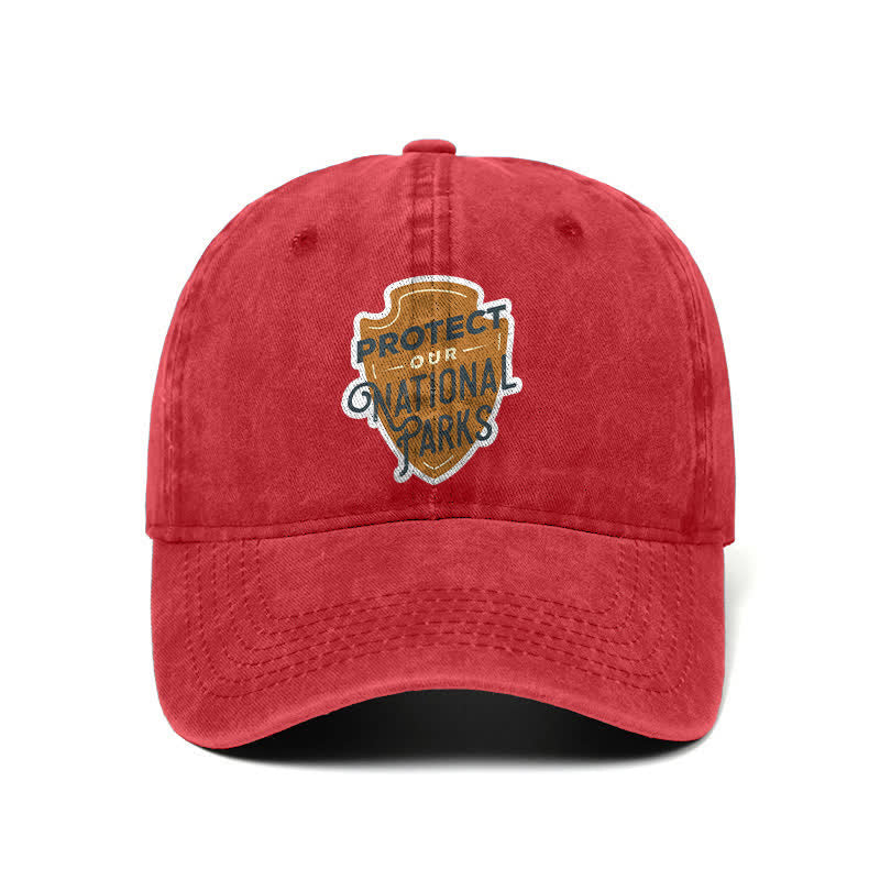 Gorra de béisbol ajustable "Camping Protect Our National Parks"
