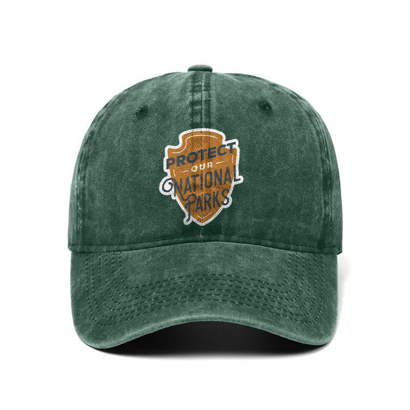 Gorra de béisbol ajustable "Camping Protect Our National Parks"