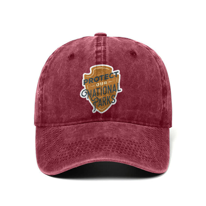 Gorra de béisbol ajustable "Camping Protect Our National Parks"