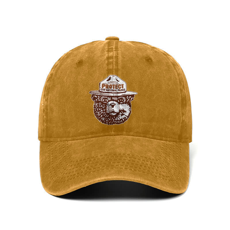 Gorra de béisbol ajustable "Bear Protect Our National Parks"