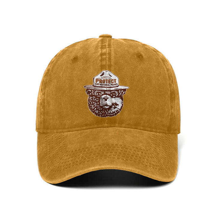 Gorra de béisbol ajustable "Bear Protect Our National Parks"