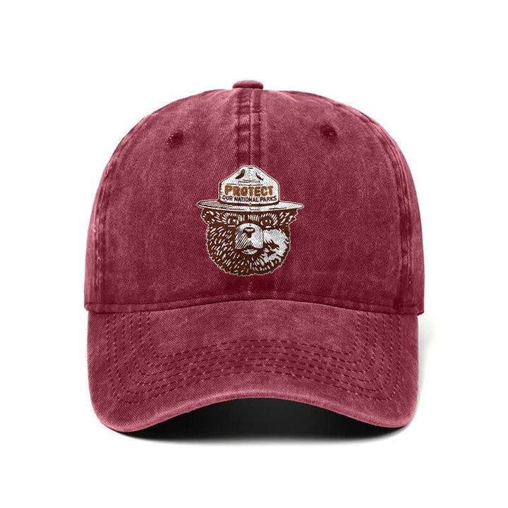 Gorra de béisbol ajustable "Bear Protect Our National Parks"