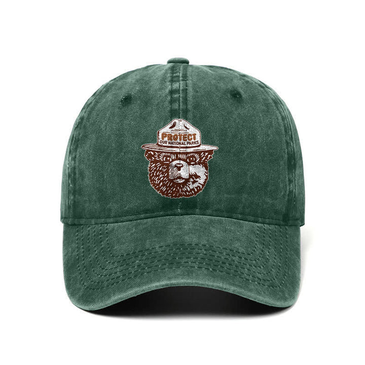 Gorra de béisbol ajustable "Bear Protect Our National Parks"