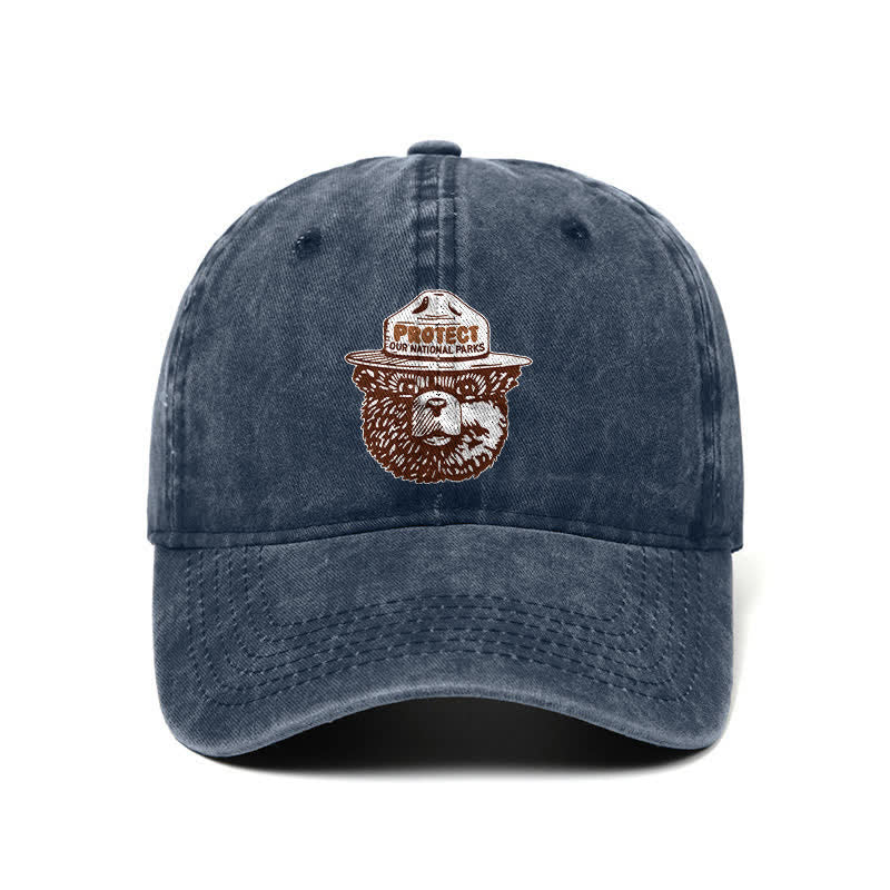 Gorra de béisbol ajustable "Bear Protect Our National Parks"