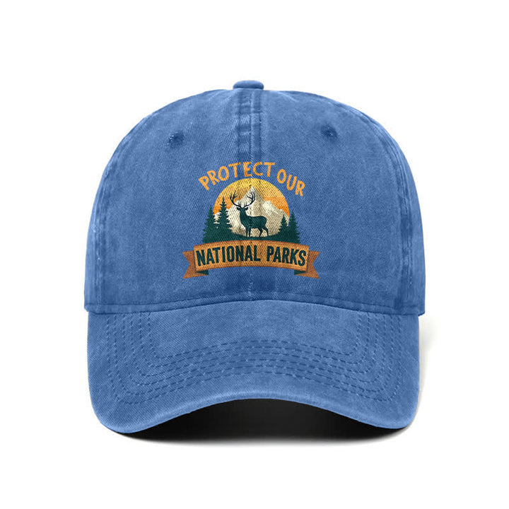 Gorra de béisbol ajustable "Protect Our National Parks Deer Resist"