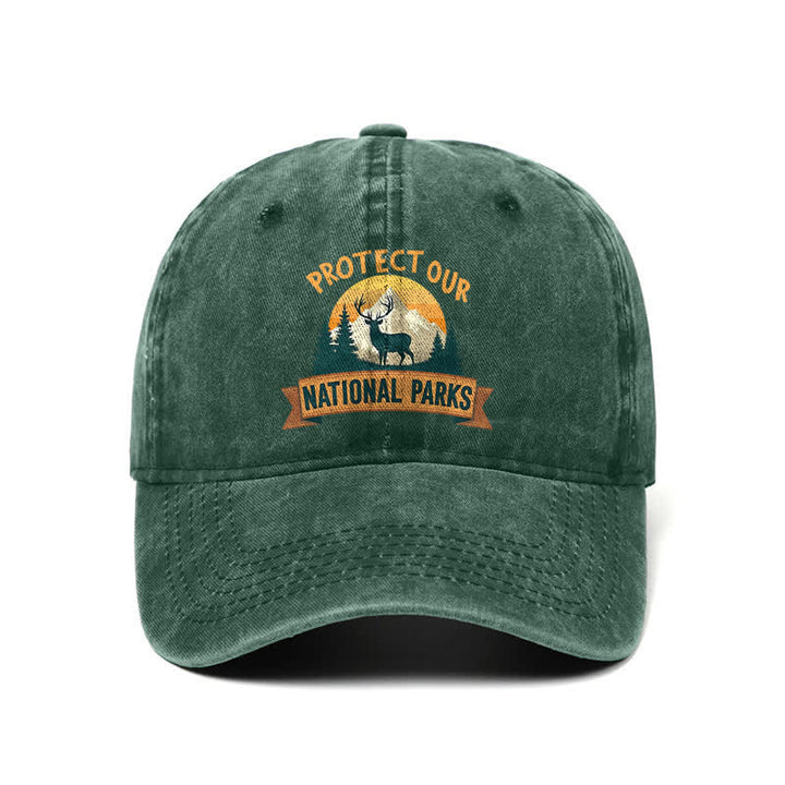 Gorra de béisbol ajustable "Protect Our National Parks Deer Resist"