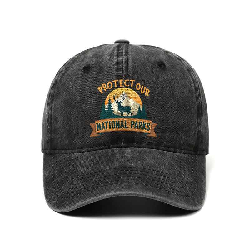 Gorra de béisbol ajustable "Protect Our National Parks Deer Resist"