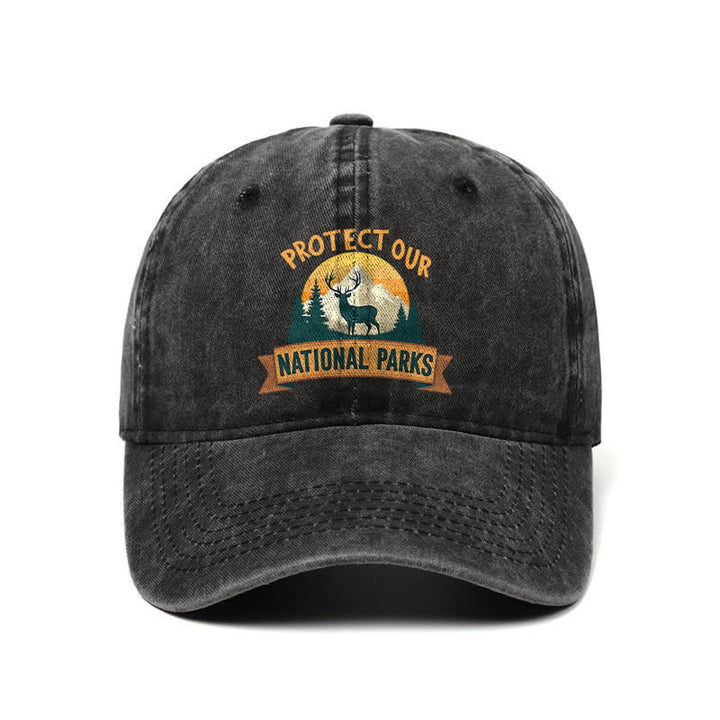 Gorra de béisbol ajustable "Protect Our National Parks Deer Resist"